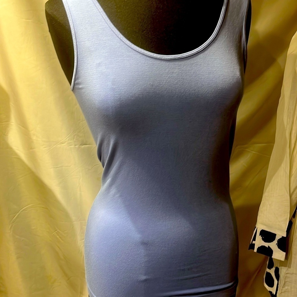 NWT bamboo fabric blue tank top one size fits all